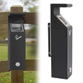 Wall-Mounted Trash Can-Stainless Steel Black Outdoor Trash Can with Lock, Suitable for Public Areas, Bars, Offices, Gardens, Restaurants
