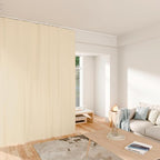 Room Divider Curtains Total Blackout Privacy Curtain Panel Room Thermal Insulated Noise Reduction Curtains for Bedroom Window Living Room Ceiling Track Curtain W 12.5 ft × H 8ft Beige