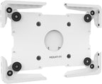 Mount-It! Universal Tablet Wall Mount, Anti-Theft iPad Mount, Enclosure Fits Tablets from 9.7" to 13" Screen Size, Flush Wall Mounting Kiosk, Durable Steel Design, White