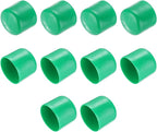 uxcell 10pcs Rubber End Caps 50mm(2 Inch) ID Vinyl Round End Cap Cover Screw Thread Protectors Dark Green