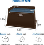Bed Risers 4 Inch Heavy Duty,Oversized Couch Risers, Extra Wide Furniture Risers for Sofa Table Desk Headboard Chair Lifting,Rectangle Risering Blocks Support 6000 lbs(4 Pack Brown)