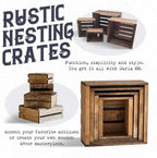 Darla'Studio 66 Set of 4 Nesting Box Wood Crates