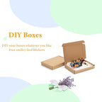 MEBRUDY 7x5x1 Inches Shipping Boxes Pack of 25, Small Corrugated Cardboard Box for Mailing Mailer Packing, Brown