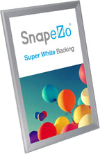 SnapeZo Silver 32x48 Poster Frame, 1.7" Aluminum Profile, Front-Loading Snap Frame, Wall Mounting, Wide Series