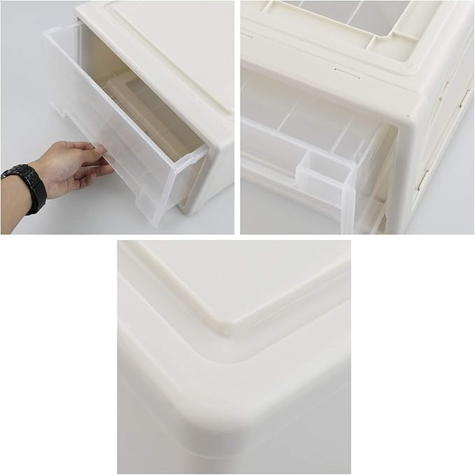 18 Quart Stacking Chest Storage Drawer Box Bin, Desktop Office Organizer, 1 Pack