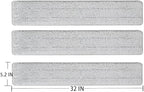 Microfiber Mop Pads 32-inch Replacement 6 Pack Reusable Wet & Dry Refill as Well as 36-inch Wet-use mops.