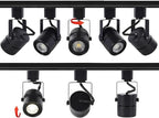 10W H Track Lighting Heads,3000K Warm White Dimmable Bright LED Track Lighting Fixtures for Accent Retail Kitchen Artwork,120V Linear Track Light H Type-CRI90+ 24° - 12 Pack (Black)