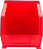 Hudson Exchange 15" x 8" x 7" Plastic Stackable Storage Bin and Hanging Container (Red, 1 Pack)