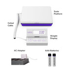 Rollo Shipping Scale for Packages - Digital Shipping Postal Scale (110 Lb Max) - Hold and Tare Functions - Includes AC Adapter and 2X AAA Batteries