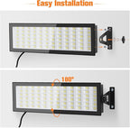 2 Pack LED Shop Lights, 15600LM 6000K Super Bright IP66 Waterproof LED Flood Light for Workshop, Garage, Shop