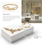 Oirlv Solid Wood Minimalism Style Jewelry Display Stand Showcase Jewelry Organizer Square Holder (SM05201)