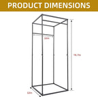 JVVMNJLK Clothing Store Fitting Room Divider, Portable Changing Room, Privacy Protection Movable Dressing Room Divider with Shading Curtain, Temporary Wall Portable Changing Room Partition