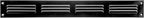 Repa Market Air Vent Cover 16x2 Inch (Outer Dimensions) Black Galvanized Steel Louvered Grill Cover with Mesh Screen/Wall or Ceiling Vent/HVAC Register for Indoor and Outdoor Ventilation