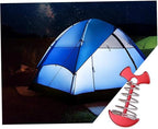 Adjustable Fishbone Deck Anchor Pegs Tent Stakes Floor Ground Tent Nail Hook for Camping Outdoor Hiking Activiti 12 Pieces