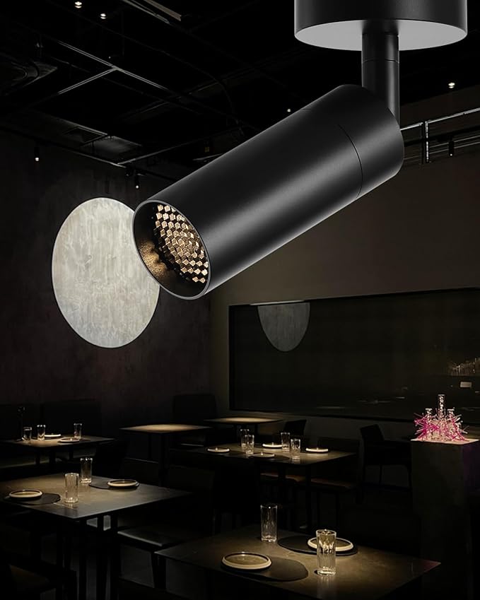 Led Modern Directional Spotlight, Zoomable Uplighting Indoor Spotlight Accent Lighting for Cafeteria Foyer Living Room- 7W COB Chip CRI 97 Flicker Free