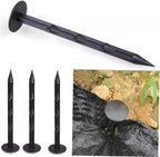 10 Pcs Heavy Duty Plastic Garden Stakes Anchors for Camping Hiking Canopy Gardening Weed Barrier Ground Pins