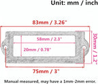 [24 Pack] Antique Bronze Office Library File Drawer Cabinet Card Tag Label Holder Metal Frame 83mm x 30mm