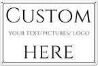 Custom Aluminum Weatherproof Metal Delivery Sign - Multiple Sizes, Customizable for Office, Business, Workplace, Home (14 x 10 Inch)