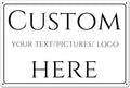 Custom Sign,make your own sign custom，Aluminum Weatherproof Metal Sign Multiple Sizes, Visible at night, single or double-sided, wear-resistant，Business, Workplace, office, Home, Delivery Signs(18*14 Inch)