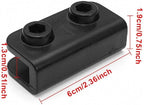 4Pcs 2-Way Pop-up Gazebo Replacement Connector Spare Parts Rectangular Bracket Set Black