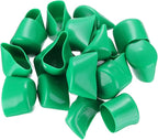 uxcell 20pcs Rubber End Caps 50mm(2 Inch) ID Vinyl PVC Round Tube Bolt Cap Cover Screw Thread Protectors Dark Green