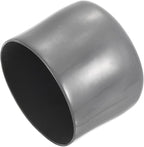 uxcell 4pcs Rubber End Caps 54mm ID Vinyl Round End Cap Cover Screw Thread Protectors Dark Grey, 40mm Height