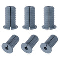6pcs 3/4 Inch/19mm Cable Grommets for Starlink, Split Wall Feed Through Bushings Anti-Slip Cable Routing Kit for Ethernet/TV Wires Waterproof Cord Protection Accessories (Gray)