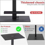DISPLAYSWORKER Poster Stand for Display,Double Sided Banner Stand with heavy duty Base, Metal Floor Standing Sign Holder Up to 78 inches for Board & Foam Sign (Single-Pole)