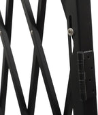 Double Folding Security Gate 5.25' H x 9.84' W Iron Accordion Security Gate Flexible Expanding Security Gate 360° Rolling Barricade Scissor Door with Padlock for Entry Security, Garage, Warehouse