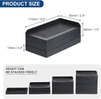 uxcell Furniture Risers 1.5 Inch, 4Pcs Rectangle Bed Risers Adjustable Couch Riser for Extender for Bed Desk Sofa Table Lift Support Up to 1300Lbs, Black