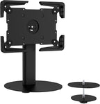 Mount-It! Universal Tablet Stand with Tilt, Anti-Theft Retail iPad POS Kiosk Stand, Fits Tablets from 9.7" to 13" Screen Size, 90° Rotation for Portrait and Horizontal Viewing, Durable Steel, Black