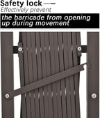 GYMTIME Metal Expandable Barricade, Portable Safety Barrier with Casters, Flexible Mobile Folding Security Gate, Adjustable Traffic Fence for Home, School, Warehouse, 5.2 Feet, 34 inch High