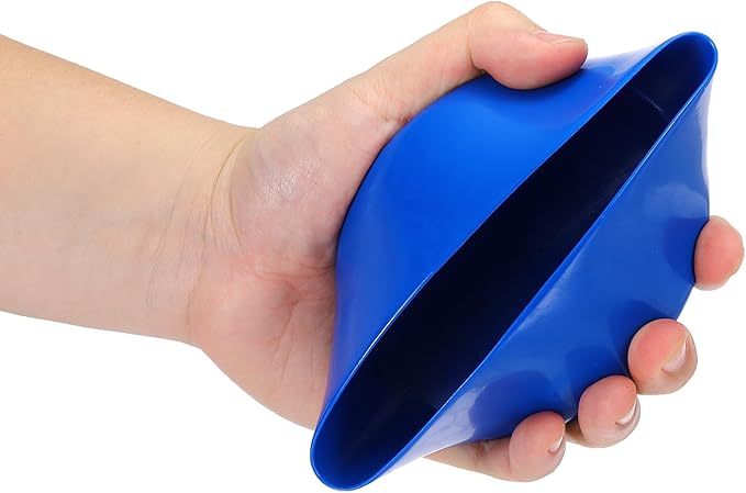 uxcell 4pcs Rubber End Caps 120mm(4.7 Inch) ID Vinyl Round End Cap Cover Screw Thread Protectors Blue, 50mm Height