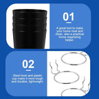 4 Sets Pegboard Hooks and 8Cm Round Pegboard Cups Organizer with 500Ml Capacity for Craft Room and Workshop Storage