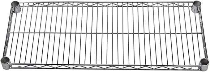 Shelving Inc. 12" d x 30" w Chrome Wire Shelving with 1 Tier Shelf, Weight Capacity 800lbs Per Shelf