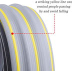 20Ft Cord Cover Heavy Duty Cable Protector 3 Channels Contains Cords Cables and Wires Easy to Unroll-Conceal Wires of Home Office Workshop Concerts or Other Outdoors Surround (Gray-2PCS 10Ft)