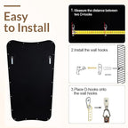 ANDY STAR 30x48 Inch Matte Black Mirror, Modern Bathroom Mirror in Premium Stainless Steel Thin Frame Deep 1", Large Decorative Mirror for Wall (Hangs Vertically Only)