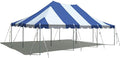 TentandTable 20' x 30' Premium Canopy Tent, Blue/White, Outdoor Pole Tent, 60-120 Person Capacity for Parties, Weddings, Events, Commercial and Residential Use, Large Heavy Duty Vinyl Canopy Tents