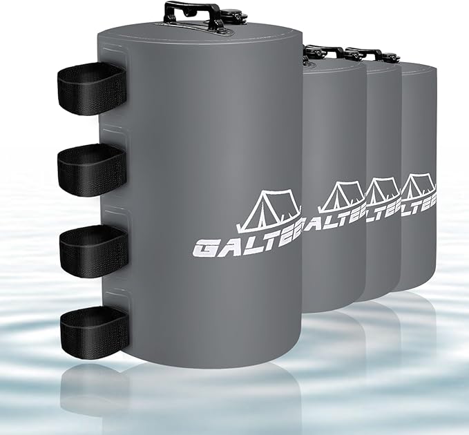 Canopy Water Weight Bag,220 LBS Water Tent Weights Set of 4 Leg Weights for Pop Up Canopy,Canopies,Tent,Gazebo,Gray