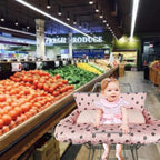 Shopping Cart Cover for Baby/Toddler with Supportive seat positioner, Cozy High Chair Cover, Pink
