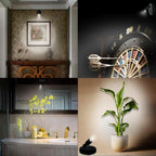 Picture Light Battery Operated, 3 Color Temperatures Picture Light with Remote, Indoor LED Spot Lights for Plants for Wall Frame Dartboard Art Painting Display Accent-Black