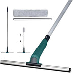 60" Professional Squeegee with Long Handle - Window, Shower & Floor Cleaner for Glass, Tile, Concrete, Mirror, Windshield, Bathroom, Car, Home & Garage