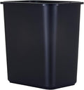 United Solutions 13 Quart / 3.25 Gallon Space-Efficient Trash Wastebasket, Fits Under Desk and Narrow Spaces in Commercial Office, Kitchen, Home Office, and Dorm, Easy to Clean, Black (Pack of 1)