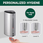 29fl.oz/850ml Commercial Automatic Liquid Soap Dispenser Wall-Mounted Large Capacity Model AD1209 Silver