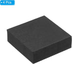 PATIKIL Rubber Anti-Vibration Pads, 4 Pcs Square Vibration Isolation Mats 1.97" x 1.97" x 0.6" for HVAC, Air Conditioner, Air Compressor, Washer, Dryer, Black