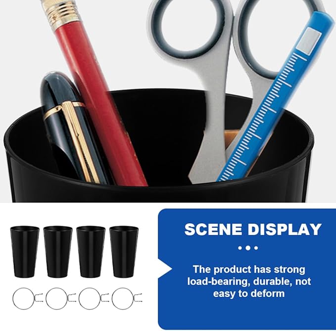 4 Sets Pegboard Hooks with Steel Cups Organizer Kit for Craft Garage Kitchen Wall Storage Space-Saving Hanging Accessories with Strong Load Capacity and Easy Installation