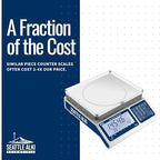 Seattle Alki Scientific Counting Scale | 30 kg x 0.5 g | Industrial Counting Scale for Small Parts | USA Company | Units: g, lbs, oz, kg (30 kg x 0.5 g)