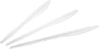 Settings Plastic Knives, Disposable Silverware cutlery, Bulk, White, 1000 Count