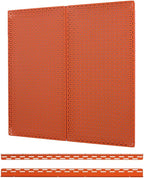 OmniWall Pegboard 2- Panel Side-By-Side Set 32-Inch Tall x 32-Inch Wide Metal Pegboard For Garage & Home Storage Orange