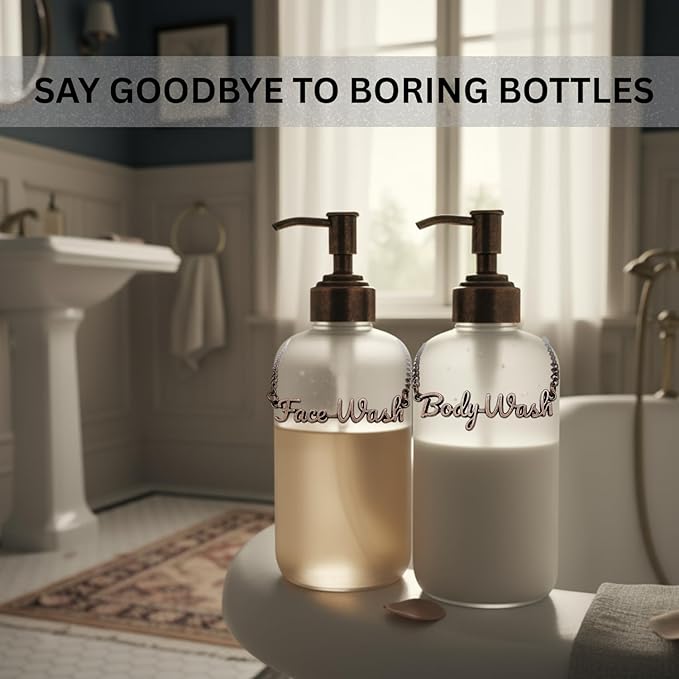 Face Wash Body Wash Label Tags Rust Resistant (Face Body Wash Bronze)
